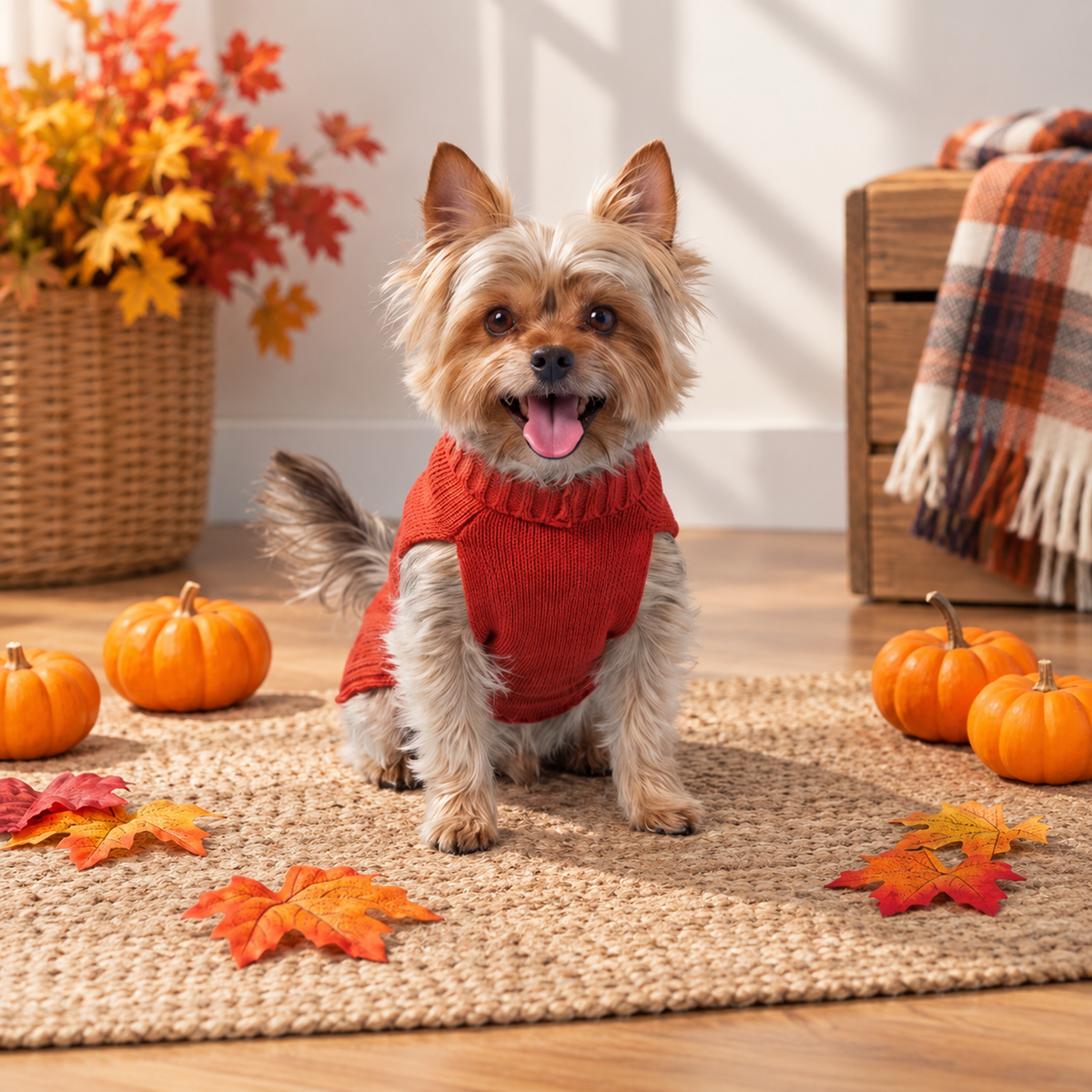 Teddy Bear Knit Pet Sweater
