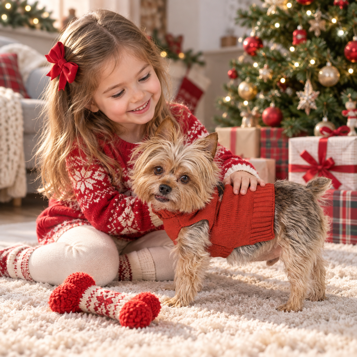 Teddy Bear Knit Pet Sweater