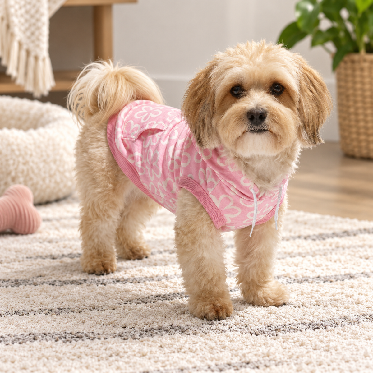 Tropical Floral Dog Hoodie