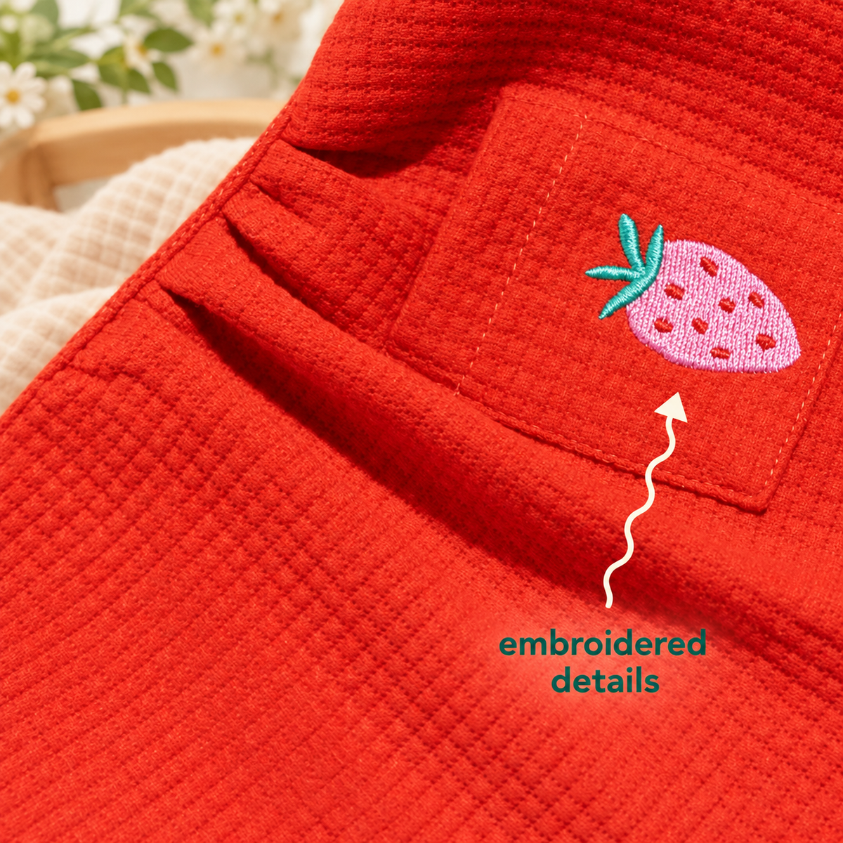 Sweet Strawberry Flutter Dog Dress