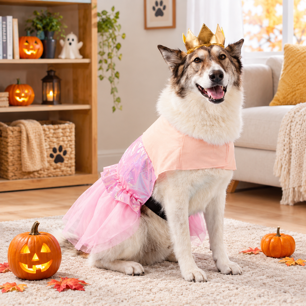 Pink Princess Halloween Dog Costume